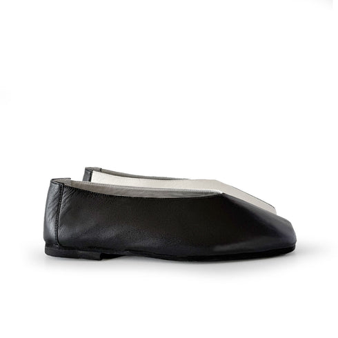 Baleta Safri blanco y negro