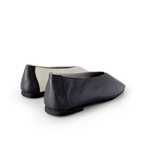 Baleta Safri blanco y negro